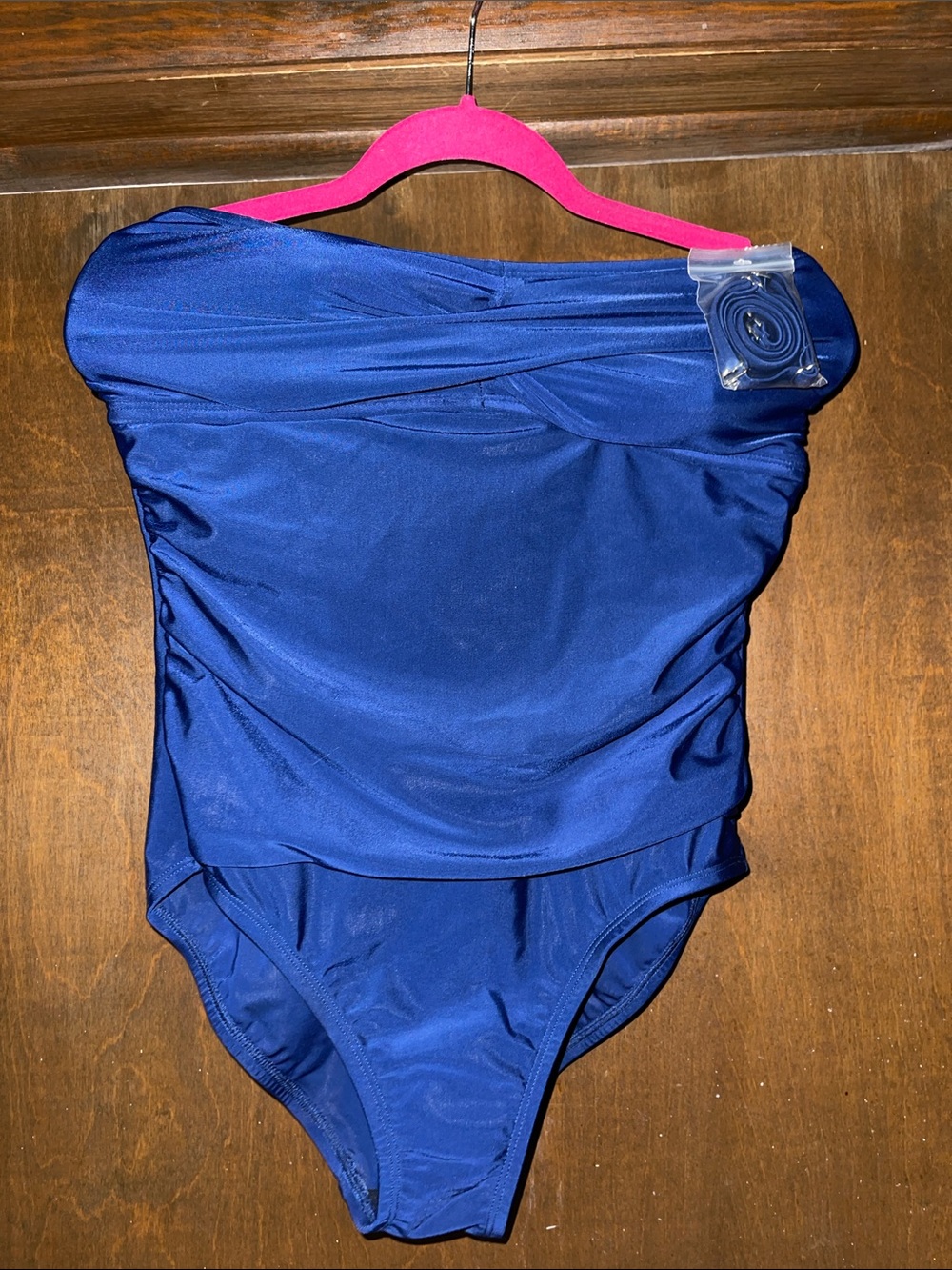 Kona Sol Strapless One-Piece Swimsuit - Royal Blue